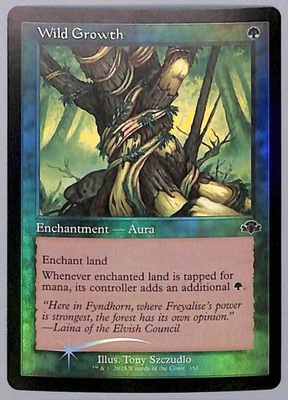 Wild Growth - Retro Frame - Foil - 352 - Dominaria Remastered (DMR) MTG - Image 1 of 4