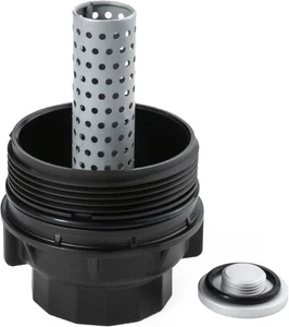 Oil Filter Housing Cap For 2007-2013 Toyota Tundra 4.6 L / 5.7 L, Black - Picture 1 of 7