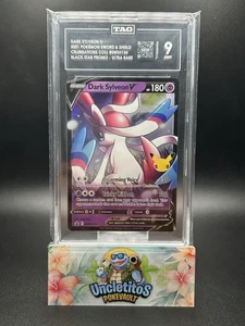 Dark Sylveon V SWSH134 SWSH: Sword & Shield Promo Cards Holo TAG 9 - Picture 1 of 1