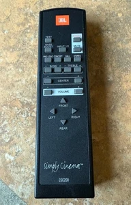 Mando a distancia original OEM JBL Simply Cinema modelo ESC200 ¡LIMPIO EXCELENTE! - Imagen 1 de 6