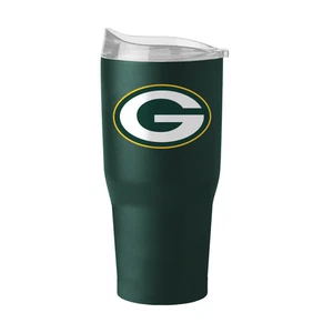 Vaso de acero inoxidable Green Bay Packers de 30 oz con logotipo de capa en polvo lateral marcas - Imagen 1 de 1