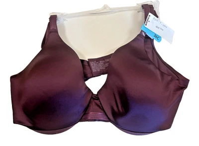 Sutiã Bali Feminino Elevador Underwire Tamanho 36C Vinho/Roxo Novo Com Etiquetas - Imagem 1 de 4