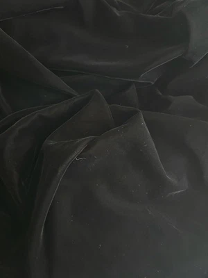 Tela Micro Terciopelo Negro EW-5500 Modo Águila Muy Oscuro Sin Brillo Suave 46"x53" Foto 1 de 4