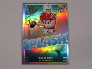 2025 Panini Mosaic Splash Silver Prizm #3 Drake Maye - Picture 1 of 2