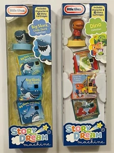 Story Dream Machine - Collezione DINO & SHARK - Cartucce libro storie - ENTRAMBE nuove - Foto 1 di 1