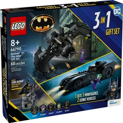 New Lego DC Batman vs. The Joker Gift Set, 3 Action-Packed Builds in 1 Box 66790 - Image 1 of 3
