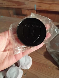 1) Single Rohana Center Cap Black Pop In Hub Cover Emblem 2-7/8” - Picture 1 of 8