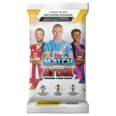 UCC Match Attax 2025/26 Trading Card - Single Packet, Football Collectible - Image 1 of 4
