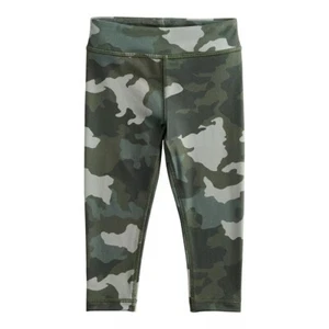 NWT~Girls Jumping Beans So Cute Green Camo Active Leggings size 8 - Picture 1 of 1