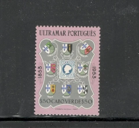 CAPE VERDE - CENTENARY PORTUGUESE STAMPS - #296 - MNH - YR 1953 Cover
