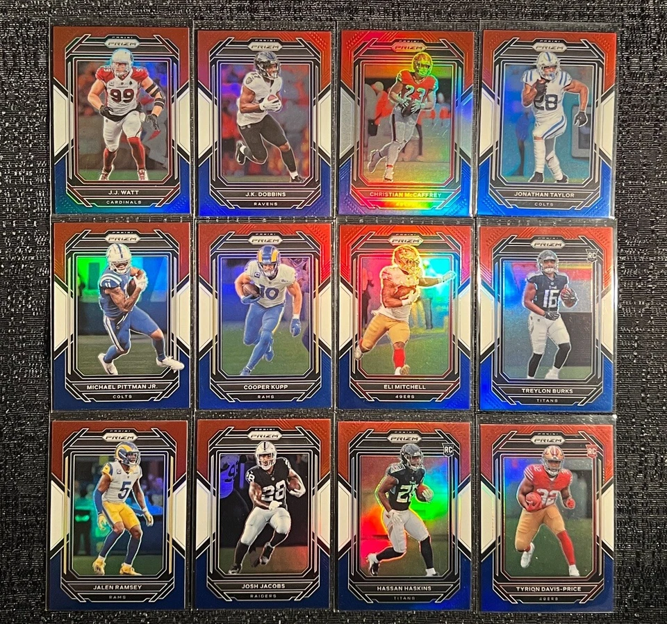 2022 PRIZM RED WHITE BLUE RWB Complete Your Set You Pick Football Card #1-400 - Image 1 of 1