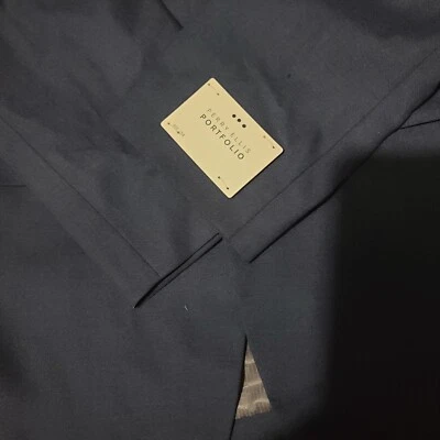 Chaqueta blazer gris oscuro Perry Ellis Portfolio para hombre Foto 1 de 4