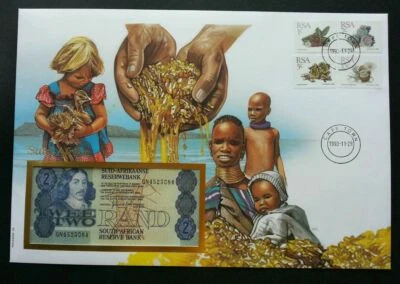 [SJ] South Africa Cactus 1993 Bird Rice Agricultural Daily FDC (banknote cover)  - Image 1 of 4