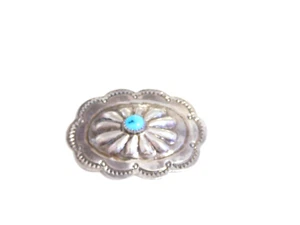 Sterling Silver Native American Turquoise Concho MI115 - Picture 1 of 7