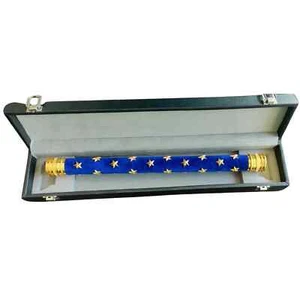 French Field Marshal Baton Replica Blue Velvet with Gold Stars | With Box - Picture 1 of 6