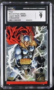 2024 Marvel Flair Thor Iridescence #IR27 CGC 9 MINT - Bild 1 von 2