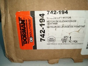 Dorman 742-194 Power Window Lift Motor For 07-19 Ford Lincoln Edge Fiesta MKX - Picture 1 of 7
