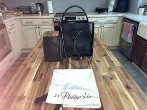 3•1 Phillip Lim Black Leather Handbag and Wallet - Picture 1 of 8