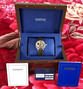 Krieger K7007 Skeleton Limited Edition 666 / 2000 Hand Wind Watch Original Owner - Picture 1 of 12