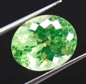 13x10 mm Natural Peridot Oval Shape AAA Loose Gemstone Heated From Pakistan - Imagen 1 de 5