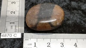 CHIASTOLITE ANDALOUSITE - pierre roulee naturelle - mineraux lithotherapie reiki - Picture 1 of 2