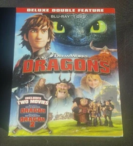 Dragons Deluxe Double Feature: How to Train Your Dragon 1&2 Box Set Brand New!!! - Picture 1 of 12