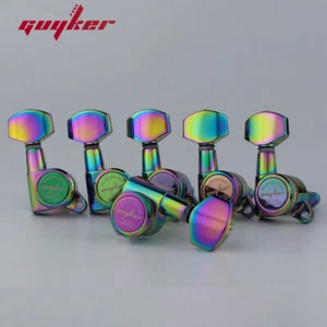 Chameleon Regenbogen Tuner Gitarre hinten Verriegelungssaite E-Gitarre Maschinenkopf - Bild 1 von 4