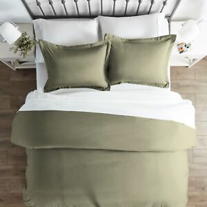 Ultra Soft 3PC Duvet Cover Set for Comforter by Kaycie Gray Hotel Collection