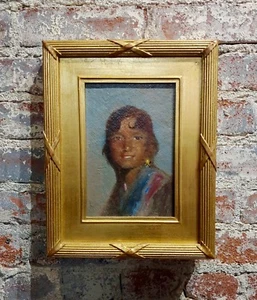 Portrait of a Native American Woman -Oil painting - Picture 1 of 8