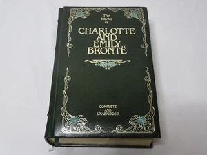 1981 Complete Works of Charlotte & Emily Bronte Leather Book by Longmeadow Press - Picture 1 of 6