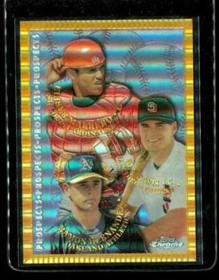 Vintage 1998 TOPPS CHROME Refractor Baseball Card #261 MARRERO HERNANDEZ DAVIS Foto 1 de 2