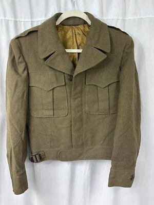 Vintage Regulation Army Officer's Wool Jacket World War 2 WW II - Image 1 of 4