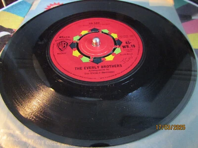 THE EVERLY BROTHERS ~ SO SAD ~ 1960 ~ WARNER BROS ~ U.K.45 ~ HEAR ! - Image 1 of 4