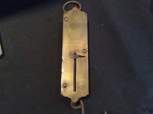 Rare Antique CHATILLON'S 24 pound scale Dated 1867 cast iron back, brass front - Picture 1 of 4