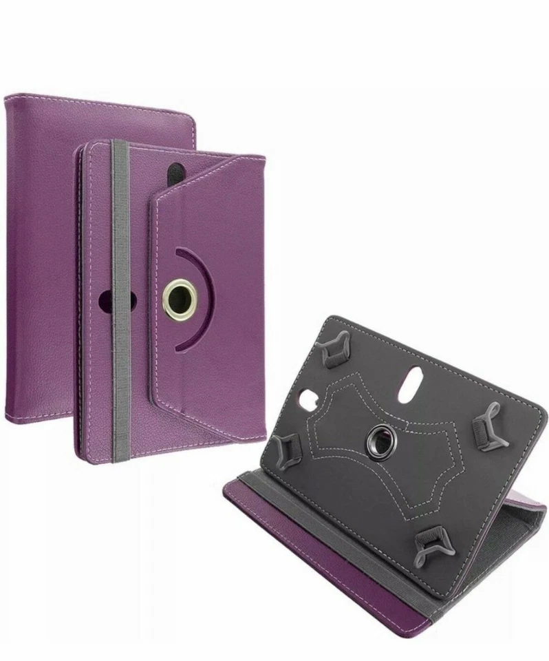 Capa suporte couro folio compatível com tablet Android universal PC 7" 8" 9" 10"  - Imagem 1 de 1