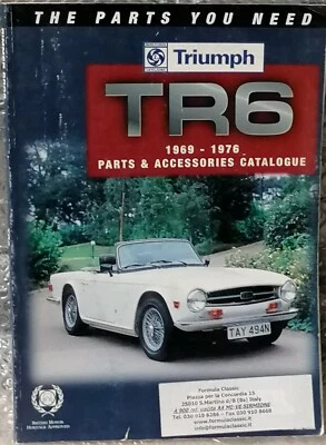 TRIUMPH TR6 1969-1976 Part & Accessories Catalogue - Immagine 1 di 4