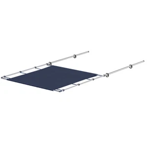 SureShade PTX Power Shade - 63" Wide - Stainless Steel - Navy - Picture 1 of 2