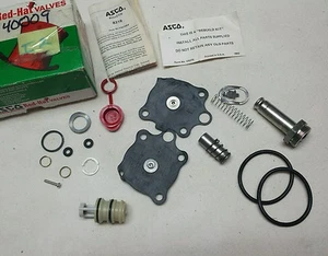 302658 KIT REPARACIÓN VÁLVULA SOLENOIDE ASCO SOMBRERO ROJO CAJA ABIERTA - Imagen 1 de 3