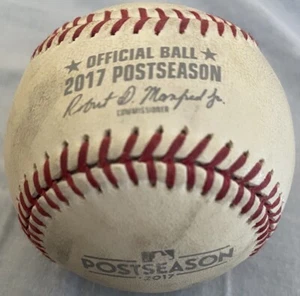 2017 Post Season Official Game Rubbed Issued NLCS Baseball from Wrigley Field - Picture 1 of 3
