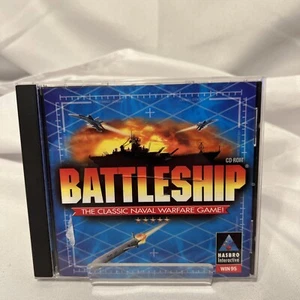 Vintage PC Battleship The Classic Naval Warfare Game Hasbro Windows 95 PC CD-ROM - Picture 1 of 7