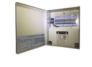 CCTV Netzteil Box 18 Ports 10 AMP 12 V DC Ausgang Sicherung automatisch zurücksetzbar - Bild 1 von 1