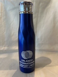 Leed's "Orlando International Airport" Trinkflasche 20oz Edelstahl blau - Bild 1 von 8