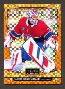 2024-25 O-Pee-Chee OPC Platinum #96 Samuel Montembeault Orange Checkers /25 - Picture 1 of 2