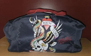 Don Ed Hardy Seesack Reißverschluss Fitnessstudio Übernachtung Reisegepäck - Bild 1 von 8
