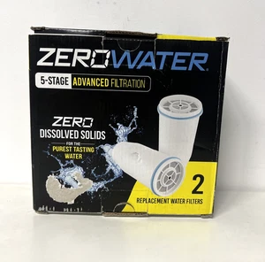 Zero Water 5 Stage Advanced Filtration 2 Pack Filters ZR-017 - New, Open Box - Picture 1 of 4