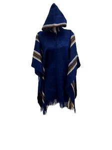 ALPACA  Poncho  UNISEX Handmade in Peru - Picture 1 of 1