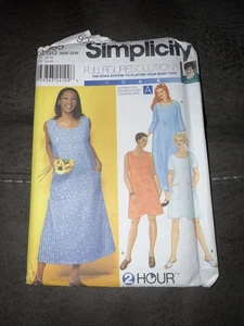 Pullover Dress Plus Size 26 28 30 32 Simplicity 9295 Uncut Full Figure Pattern - Picture 1 of 2