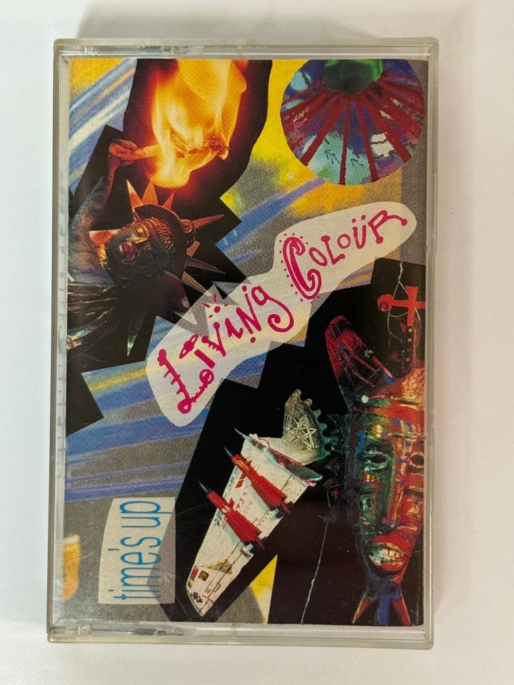 Living Colour - Time's Up Cassette Tape 1990 Epic Metal CBS Canada - Image 1 of 4