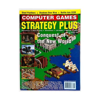 Strategy P PC Game  #62 "Conquest of the New World, Steel Panthers, Sha Mag VG+ - Image 1 of 2