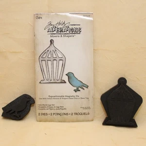 Sizzix Tim Holtz Mini Vogel & Käfig Set 657207 Matrizen Alterations Movers & Shapers - Bild 1 von 6